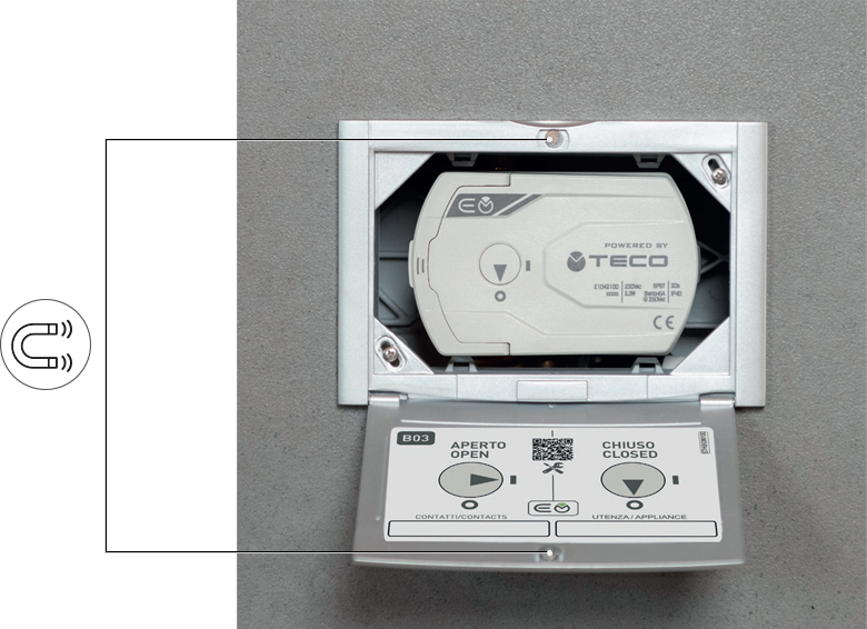 TECO B03 Placca di Copertura Sportello Magnetico Per K4.0, K4.1 e K4E - Vari Colori