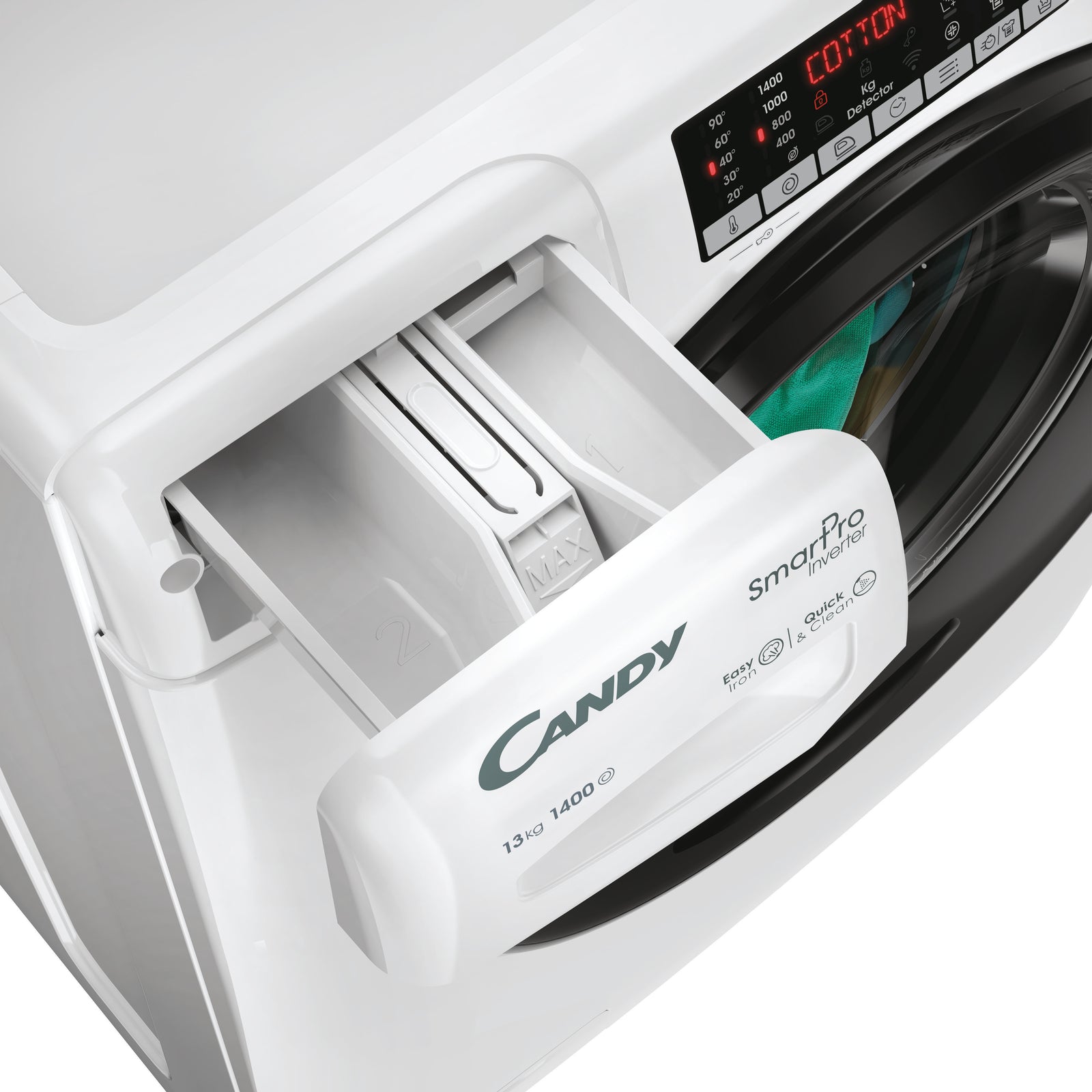 Lavatrice Libera Installazione Caricamento Frontale Candy Smart Pro Inverter CSO4136TWMB5-S 13 kg Bianco Classe A