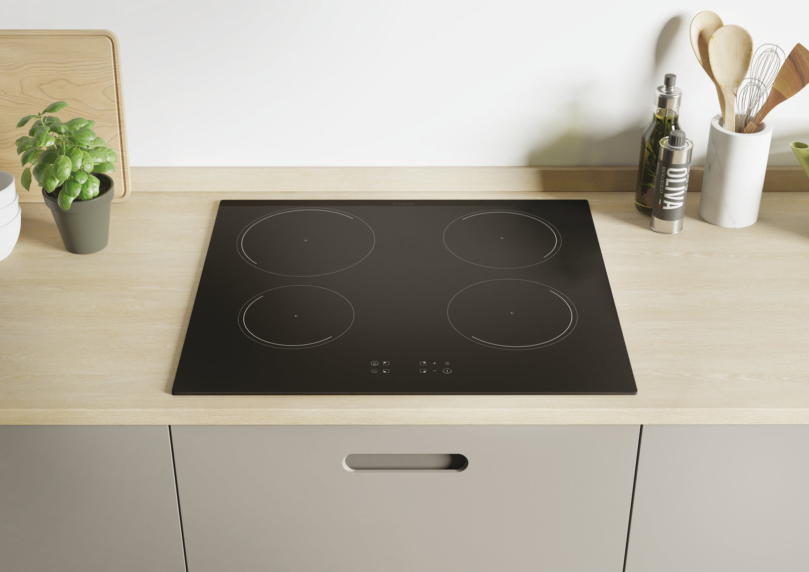 Piano Cottura A Induzione Da Incasso Candy Idea KRCDJ642 Nero 59 cm 4 Zone