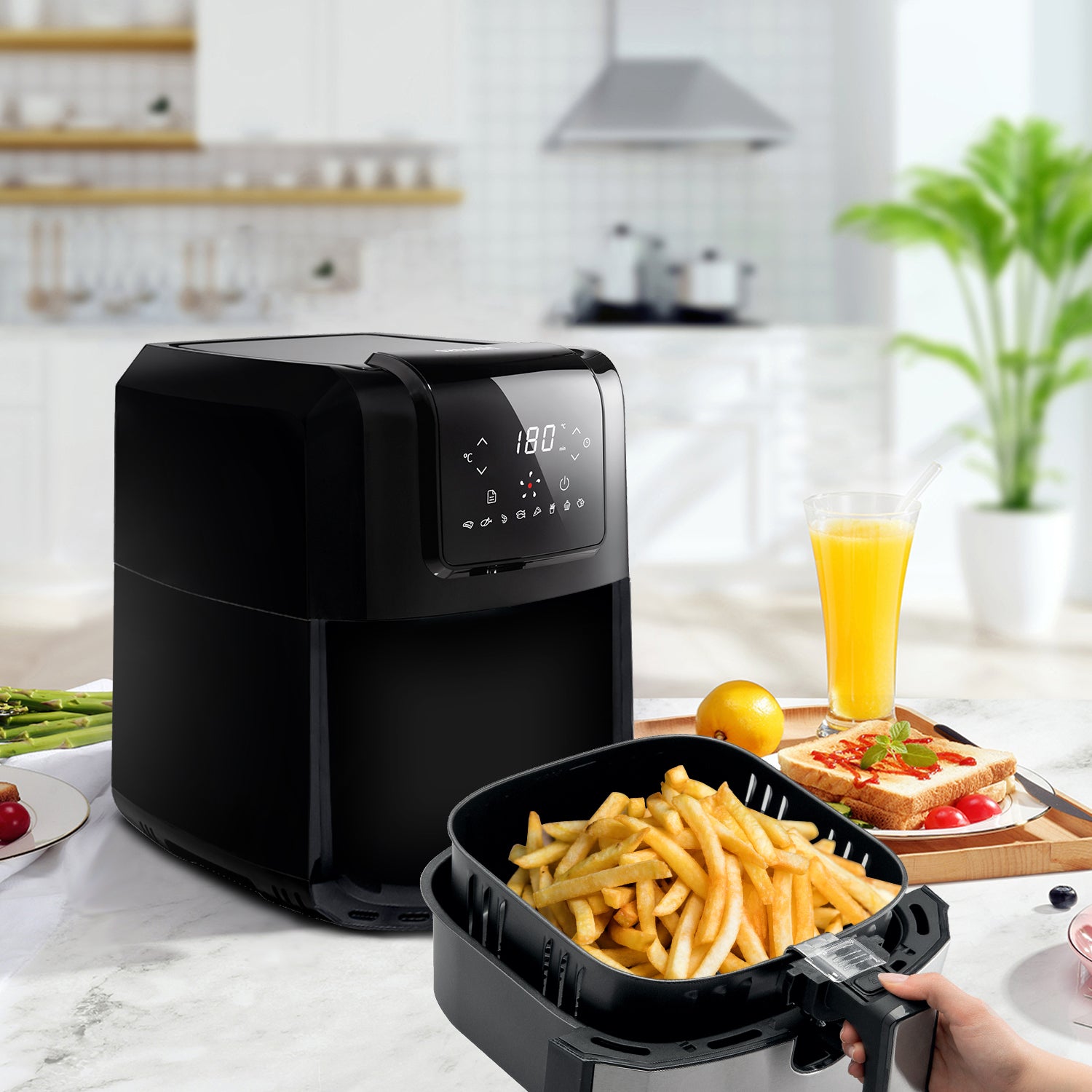 Friggitrice ad Aria Calda Hisense H06AFBS1S3 Singolo 5L 1700 W Nero