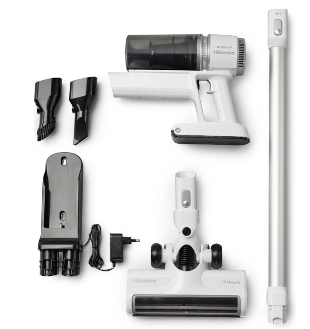 Aspirapolvere a Bastone 2 in 1 Hisense 738224 Batteria Secco Senza Sacchetto 0,5L 110 W Bianco