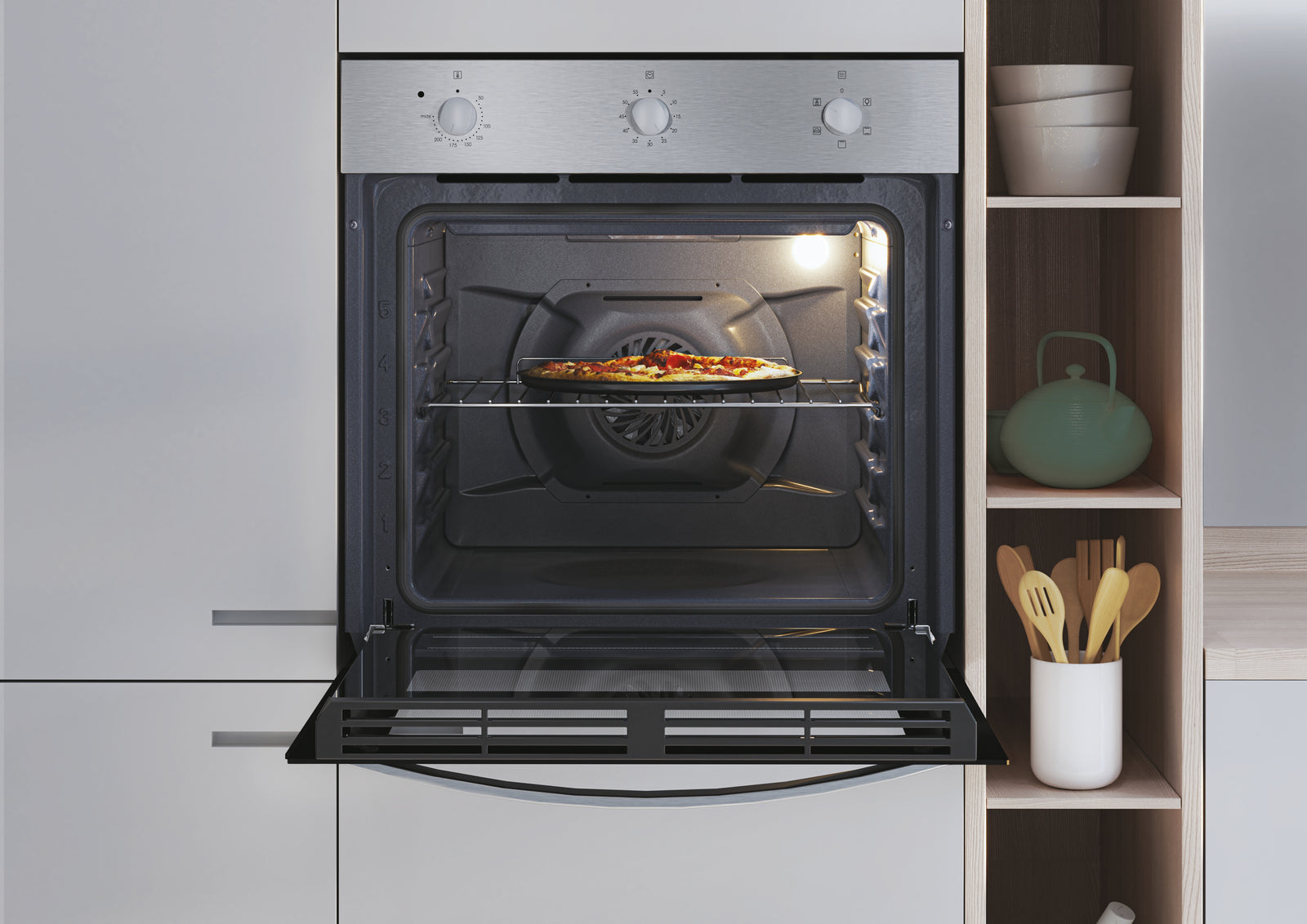 Forno Da Incasso Candy Idea FIDC X502IT 65L Nero Acciaio Inox
