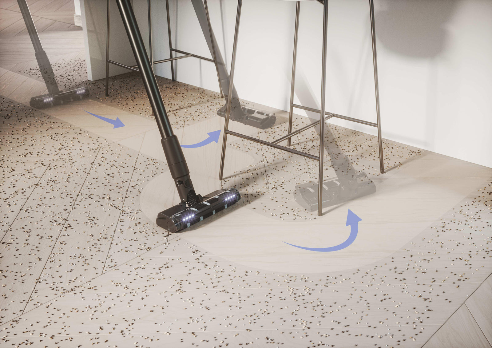 Scopa Elettrica Senza Filo Hoover HF201P 011  Senza Sacchetto 1L 195 W Blu