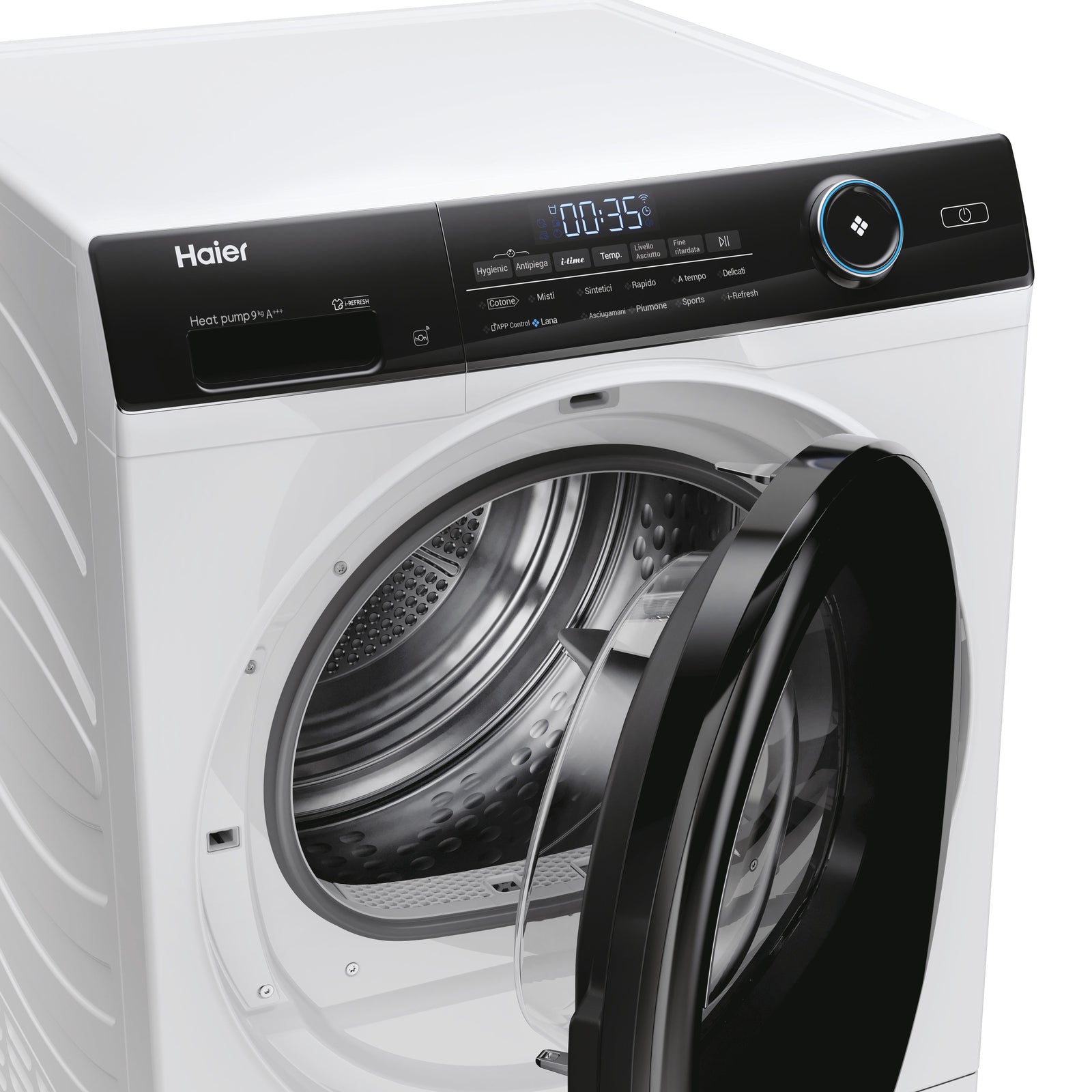 Asciugatrice Libera Installazione Caricamento Frontale Haier HD90-A3959 9 kg A+++ Bianco