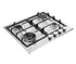 Piano Cottura a Gas Da Incasso Candy Moderna CHG6BF4WTX Acciaio Inox 60 cm Gas 4 Fornello(i)