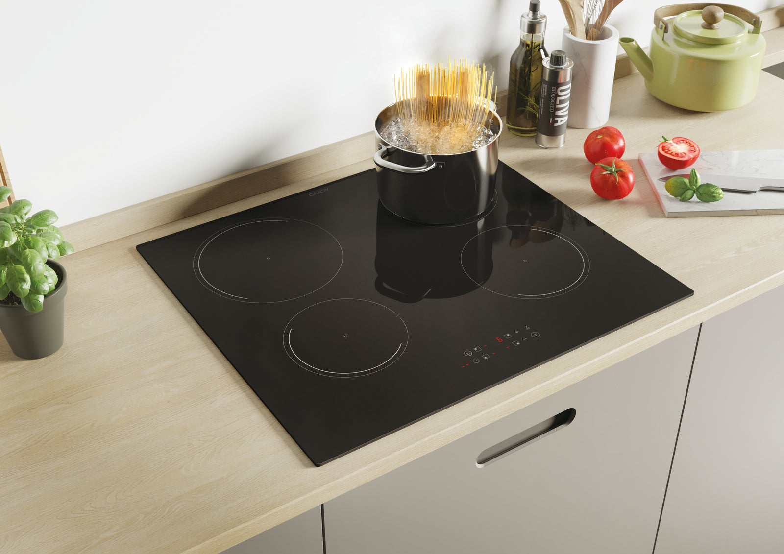 Piano Cottura A Induzione Da Incasso Candy Idea KRCDJ642 Nero 59 cm 4 Zone