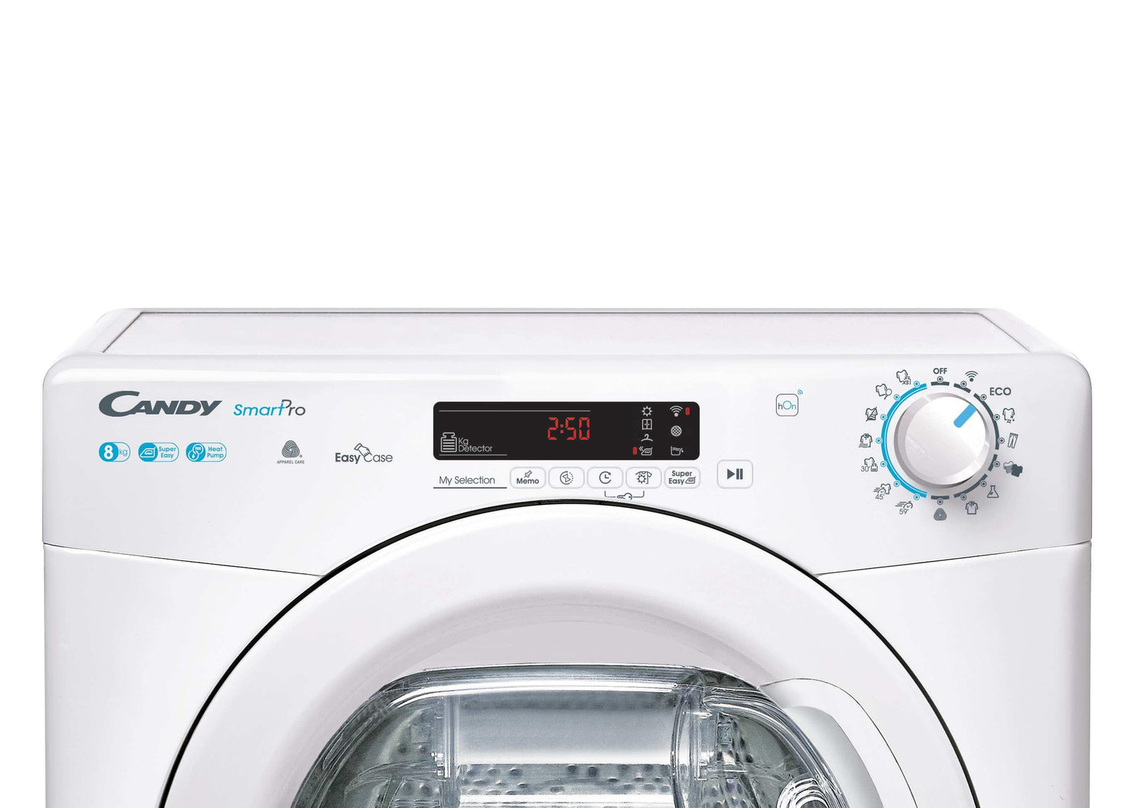 Asciugatrice Libera Installazione Caricamento Frontale Candy Smart Pro CSOE H8A2DE-S 8 kg A++ Bianco