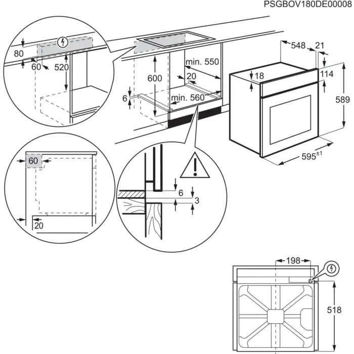 Forno Multifunzione Da Incasso Electrolux EOF4P46X 72 L 2990 W Acciaio Inox