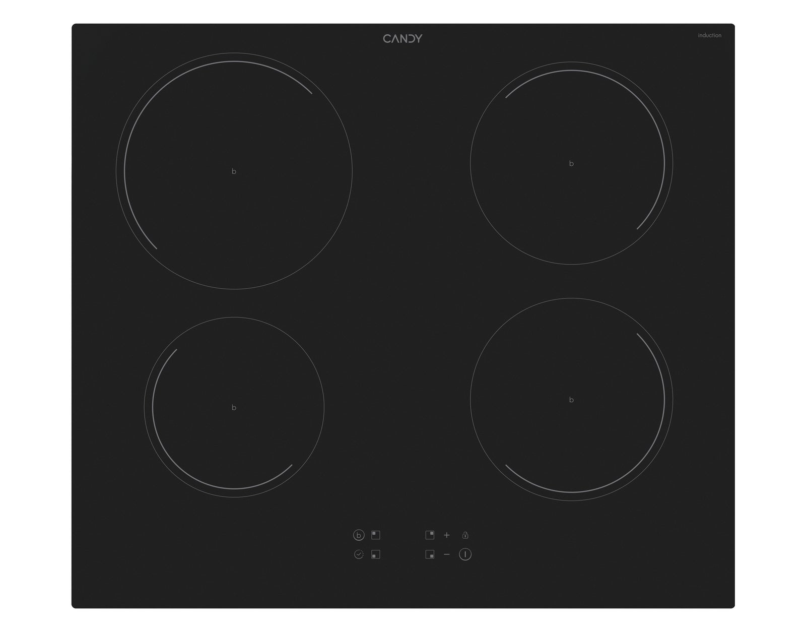 Piano Cottura A Induzione Da Incasso Candy Idea KRCDJ642 Nero 59 cm 4 Zone