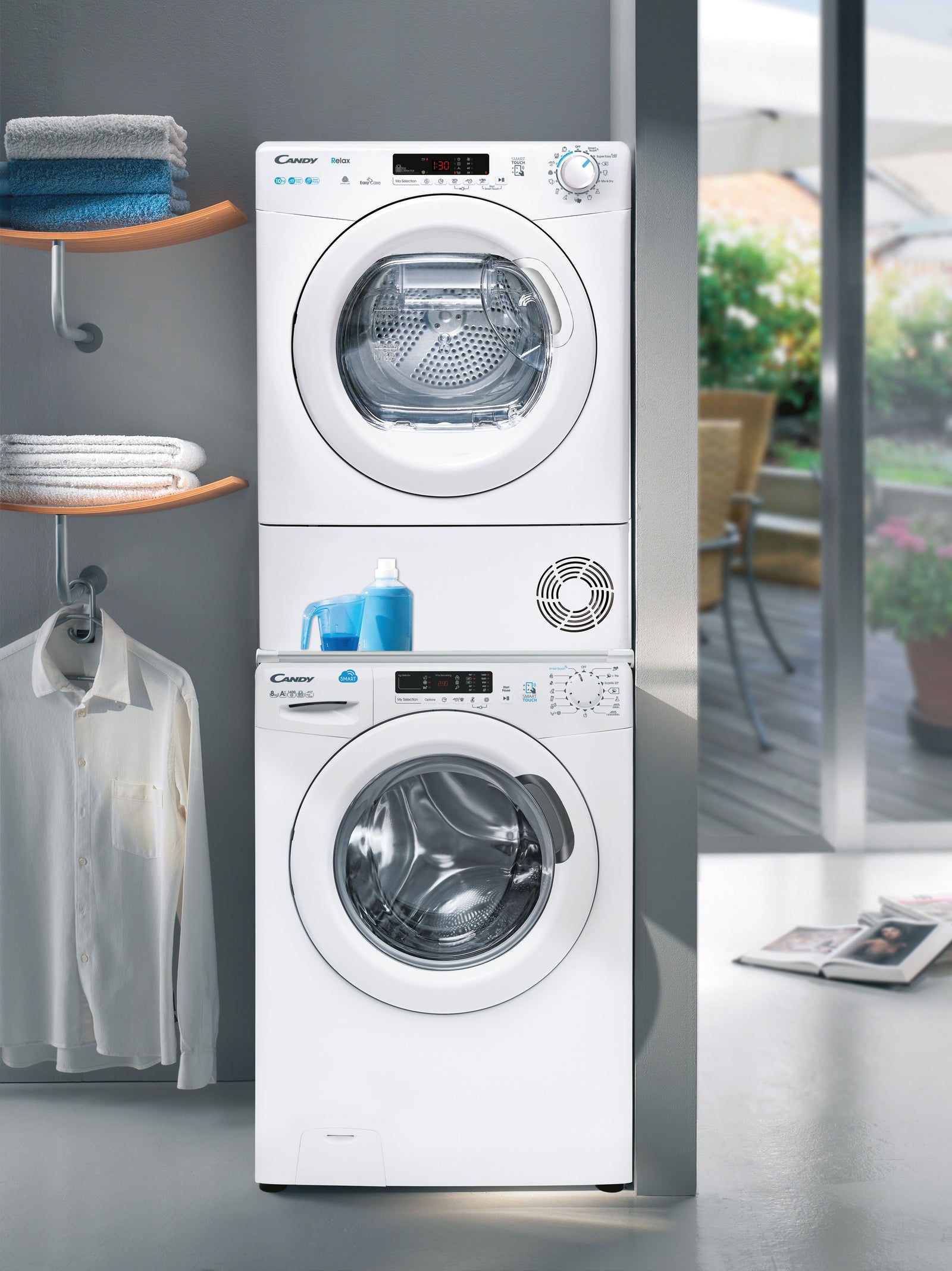Asciugatrice Libera Installazione Caricamento Frontale Candy Smart CRE H10A2DE-S 10 kg Classe A++