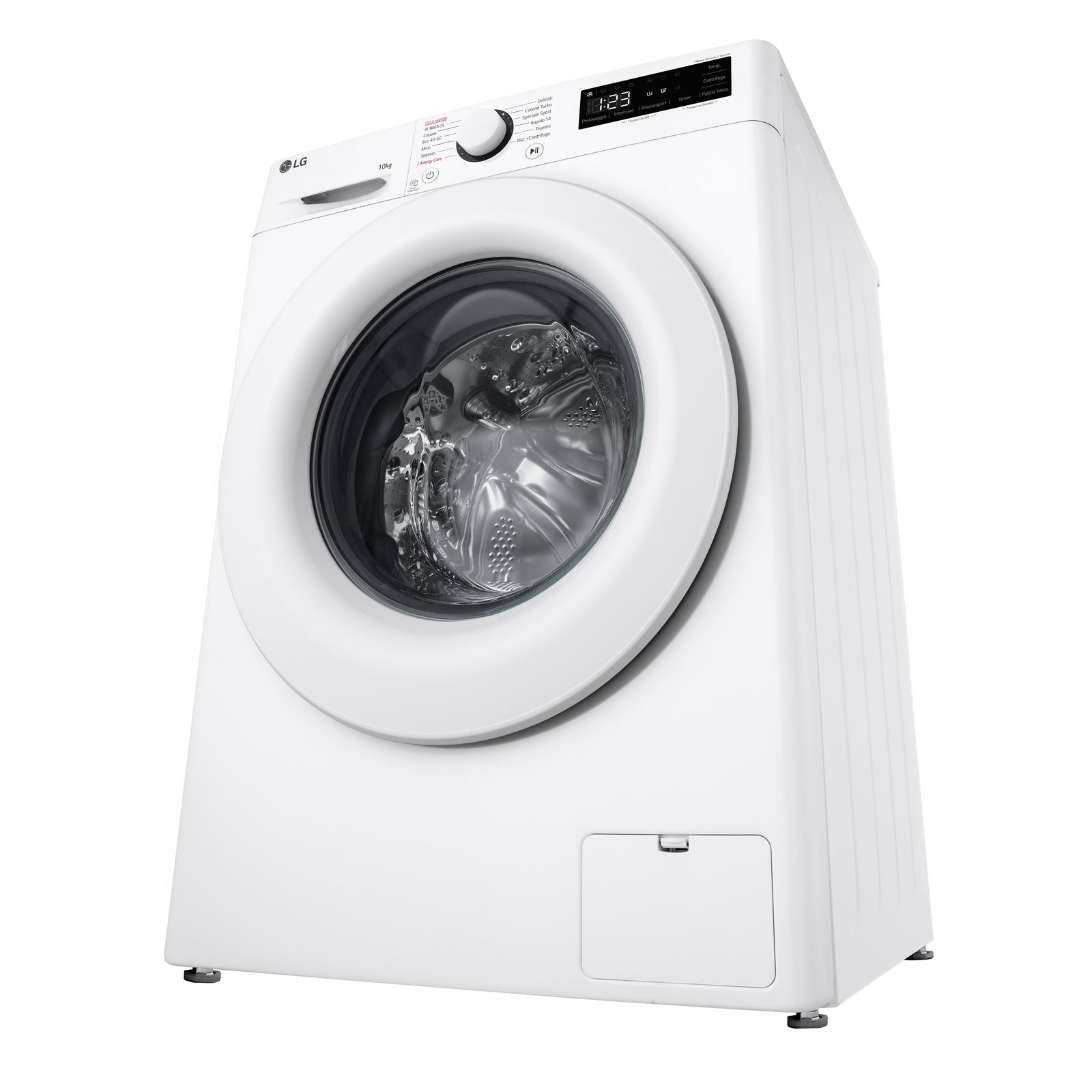 Lavatrice a Vapore Libera Installazione Caricamento Frontale LG F4R3010NSWW 10kg AI DD Classe A 1400 giri/min