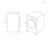 Asciugatrice Libera Installazione Caricamento Frontale Candy RapidÓ ROE H9A2TCEX-S 9 kg Bianco
