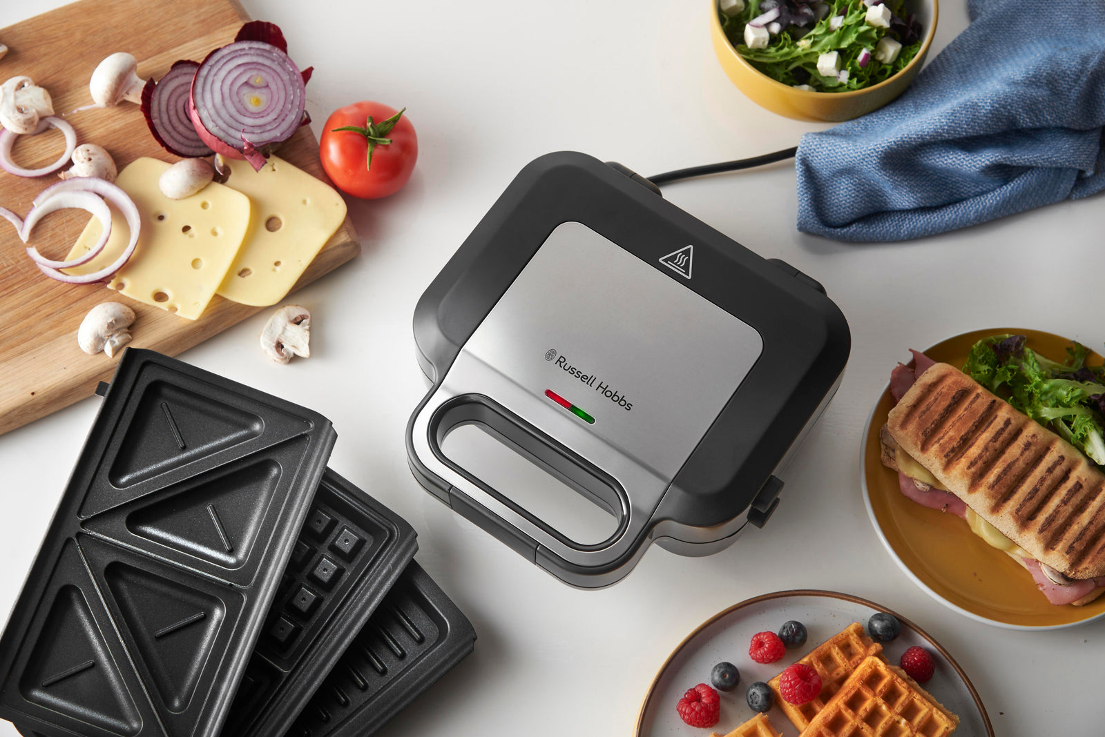 Tostiera Russell Hobbs 26810-56 750 W Nero, Acciaio inox