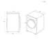 Lavatrice Libera Installazione Caricamento Frontale Haier I-Pro Series 5 HW100-B14959U1 10 kg 1400 Giri/min Bianco