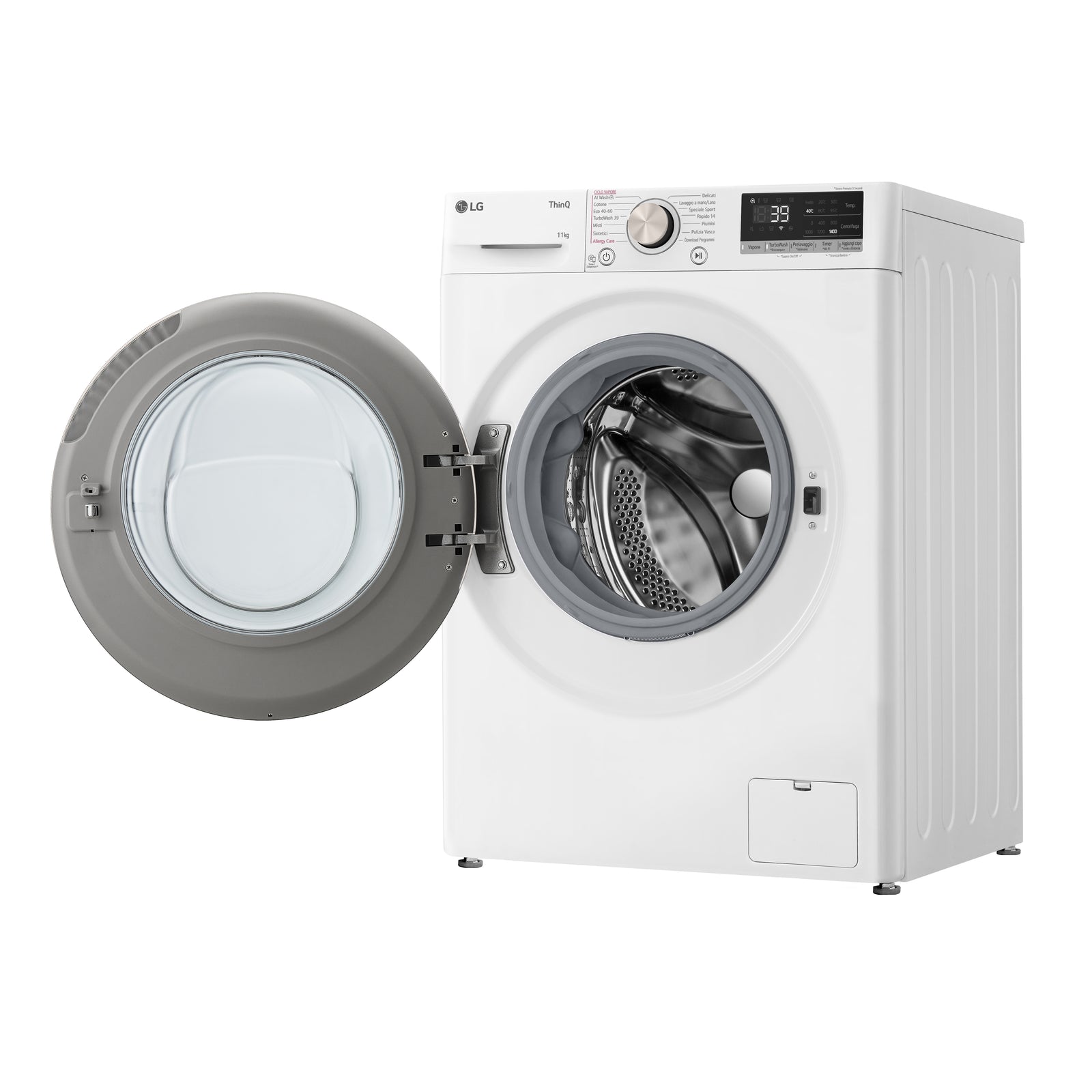 Lavatrice a Vapore Libera Installazione Caricamento Frontale LG F4R7011TSWG 11kg Classe A 1400 giri Bianco
