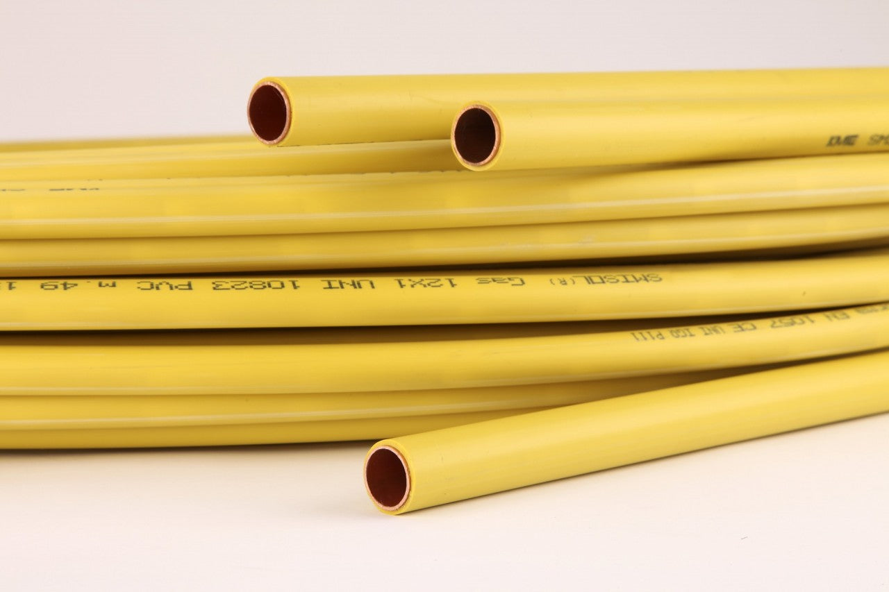 KME Tubo Rame Rivestito in PVC Smisol Gas Da 50 Mt. Vari Diametri