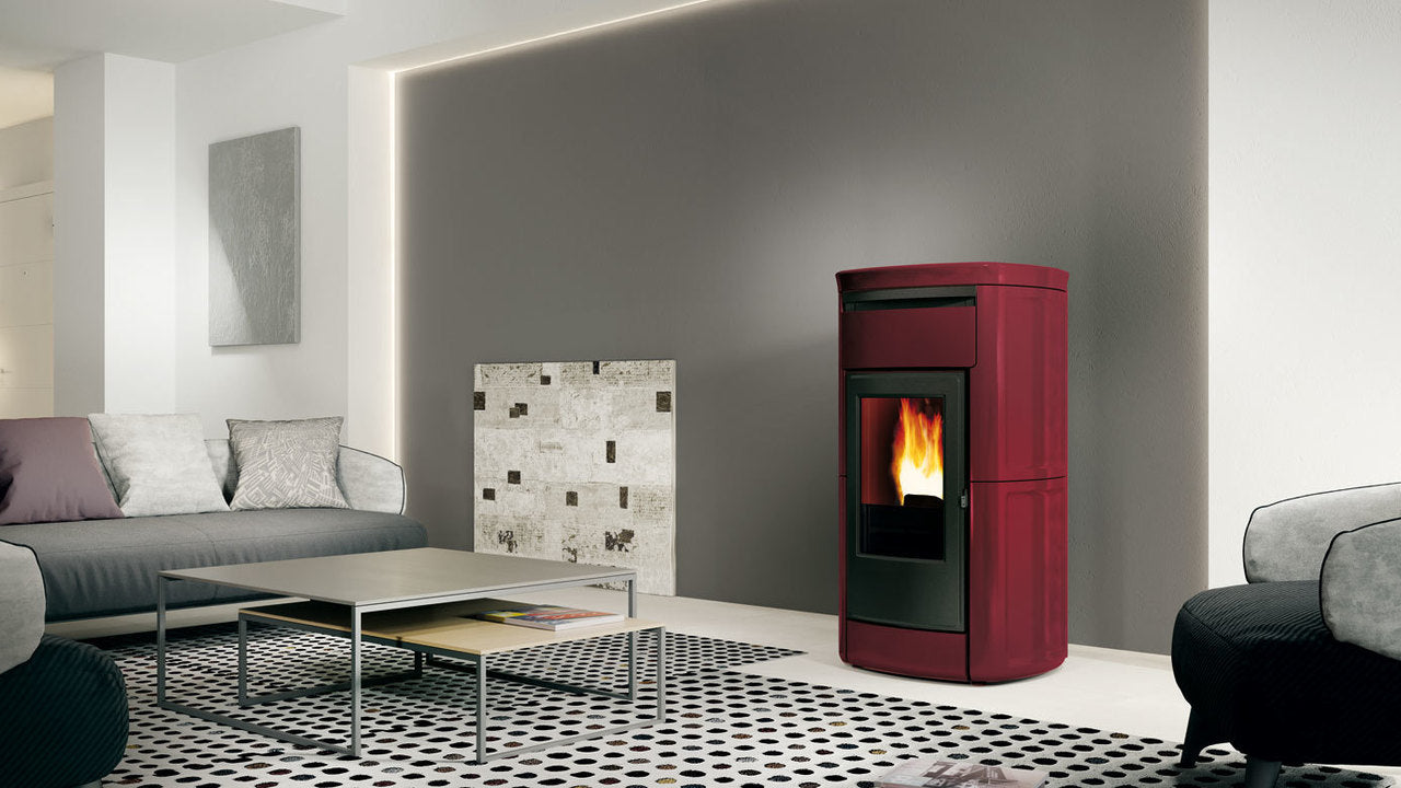 Stufa a Pellet Canalizzabile EdilKamin Modello Kira2 Evo Da 12,6 Kw - Vari Colori