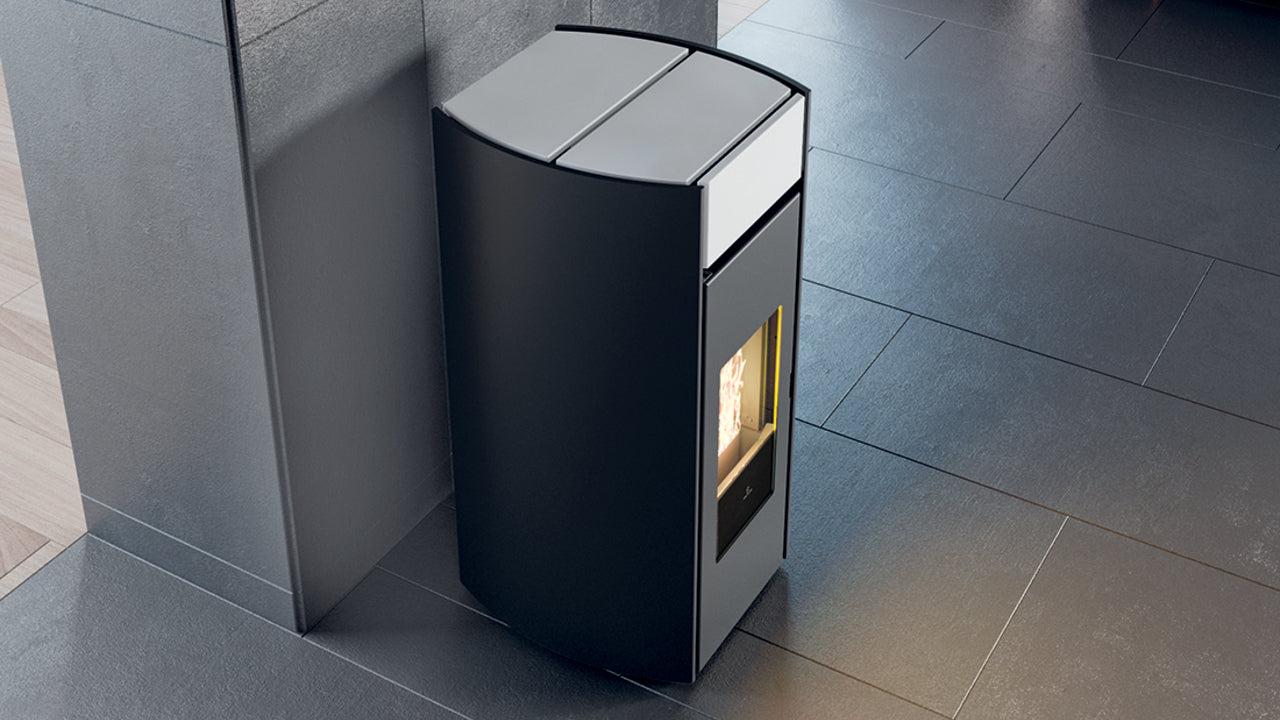 Stufa a Pellet Canalizzabile EdilKamin Modello Myrna Plus Da 12,3 Kw - Vari Colori