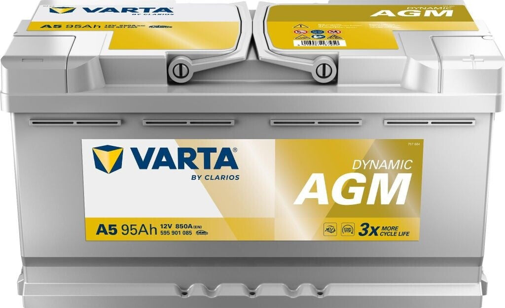 Batteria Varta A5 Start&Stop Silver Dynamic AGM A5 - 595901085 Per Auto e Barche